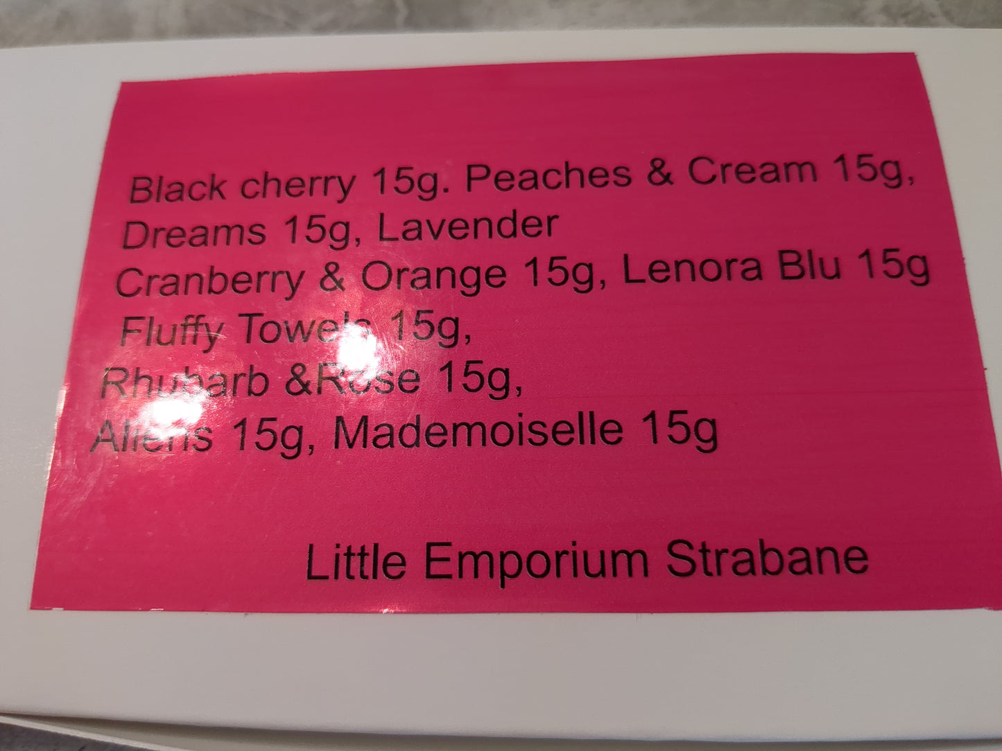 Sample box